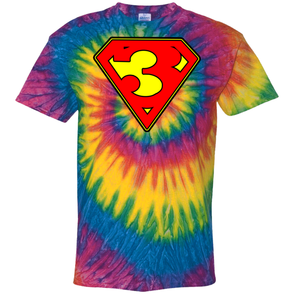 The GHOATS Custom Design. #38 Super 3. APA League. 100% Cotton Tie Dye T-Shirt