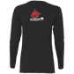 ArtichokeUSA Custom Design. Social Distancing. Social Distortion Parody. Ladies' 100% Cotton Long Sleeve T-Shirt