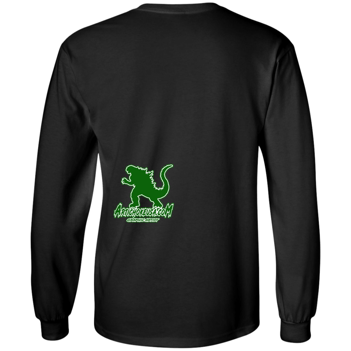 ArtichokeUSA Custom Design. I Heart Kaiju. Fan Art. Youth LS T-Shirt