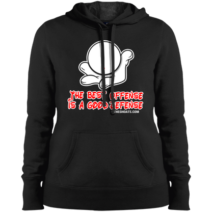 The GHOATS Custom Design #5. The Best Offense is a Good Defense. Ladies' Soft Style Hoodie