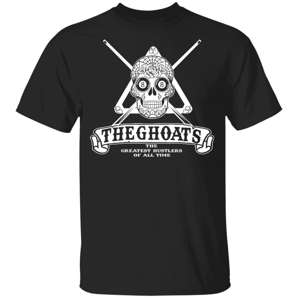 The GHOATS Custom Design #37. Sugar Skull Pool Theme. Youth Basic 100% Cotton T-Shirt