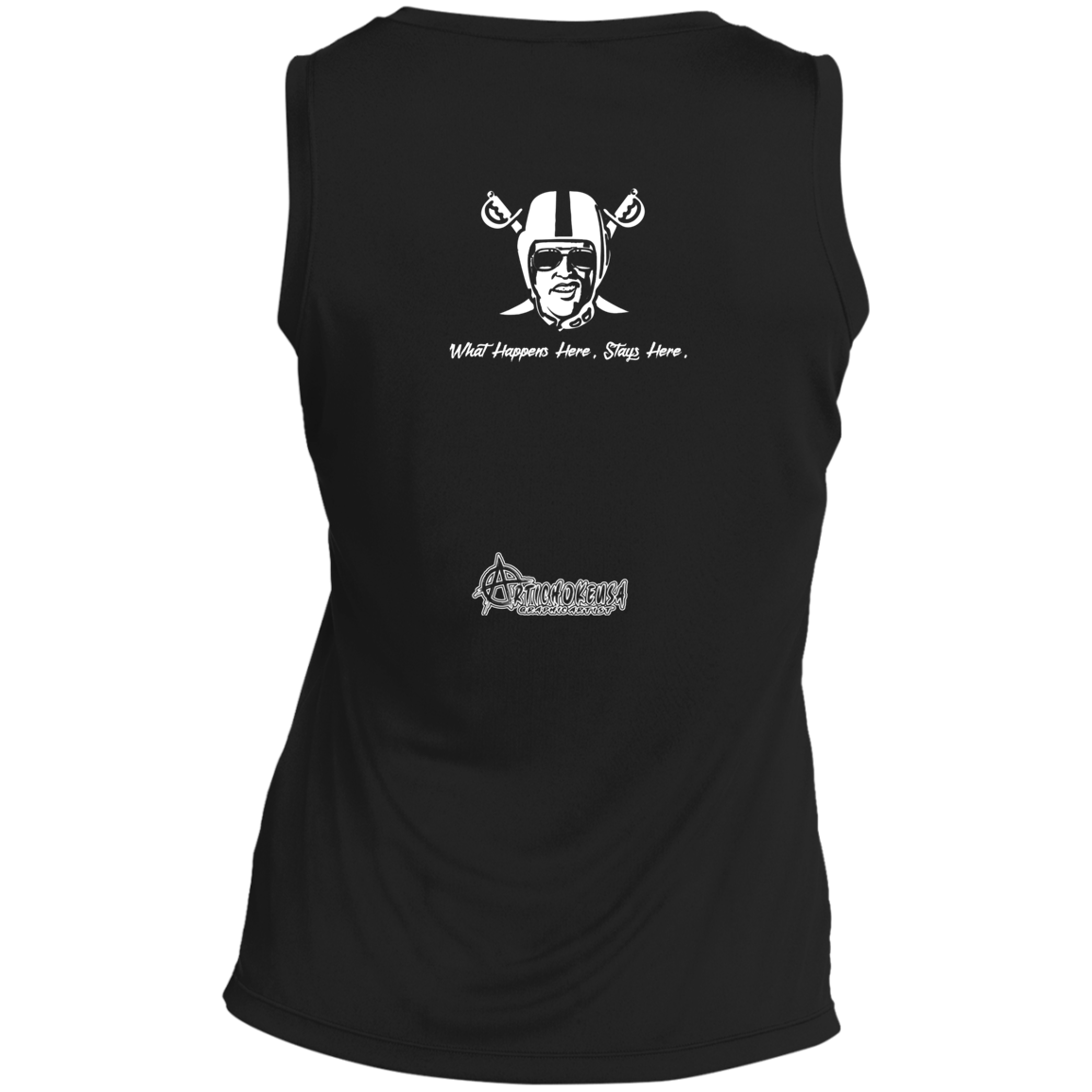 ArtichokeUSA Custom Design. Las Vegas Raiders. Las Vegas / Elvis Presley Parody Fan Art. Let's Create Your Own Team Design Today. Ladies' Sleeveless V-Neck