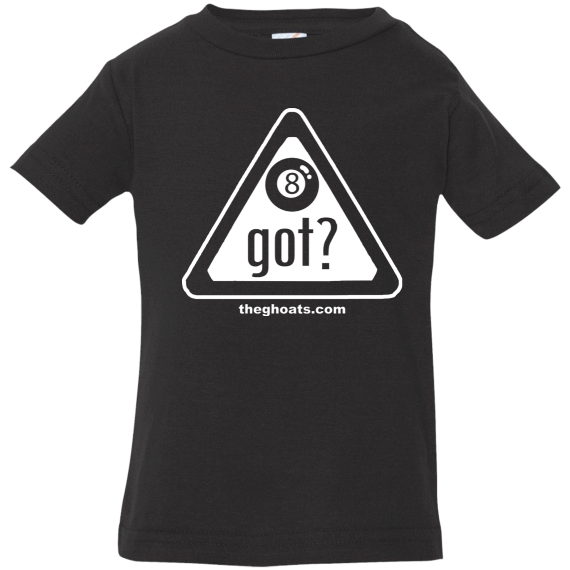 The GHOATS Custom Design. #40 Got Game? / Guess Not. Infant Jersey T-Shirt