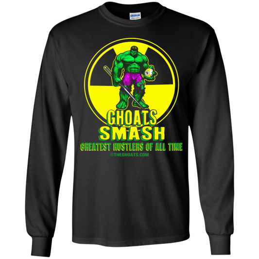 The GHOATS Custom Design. #13. GHOATS SMASH. Youth LS T-Shirt
