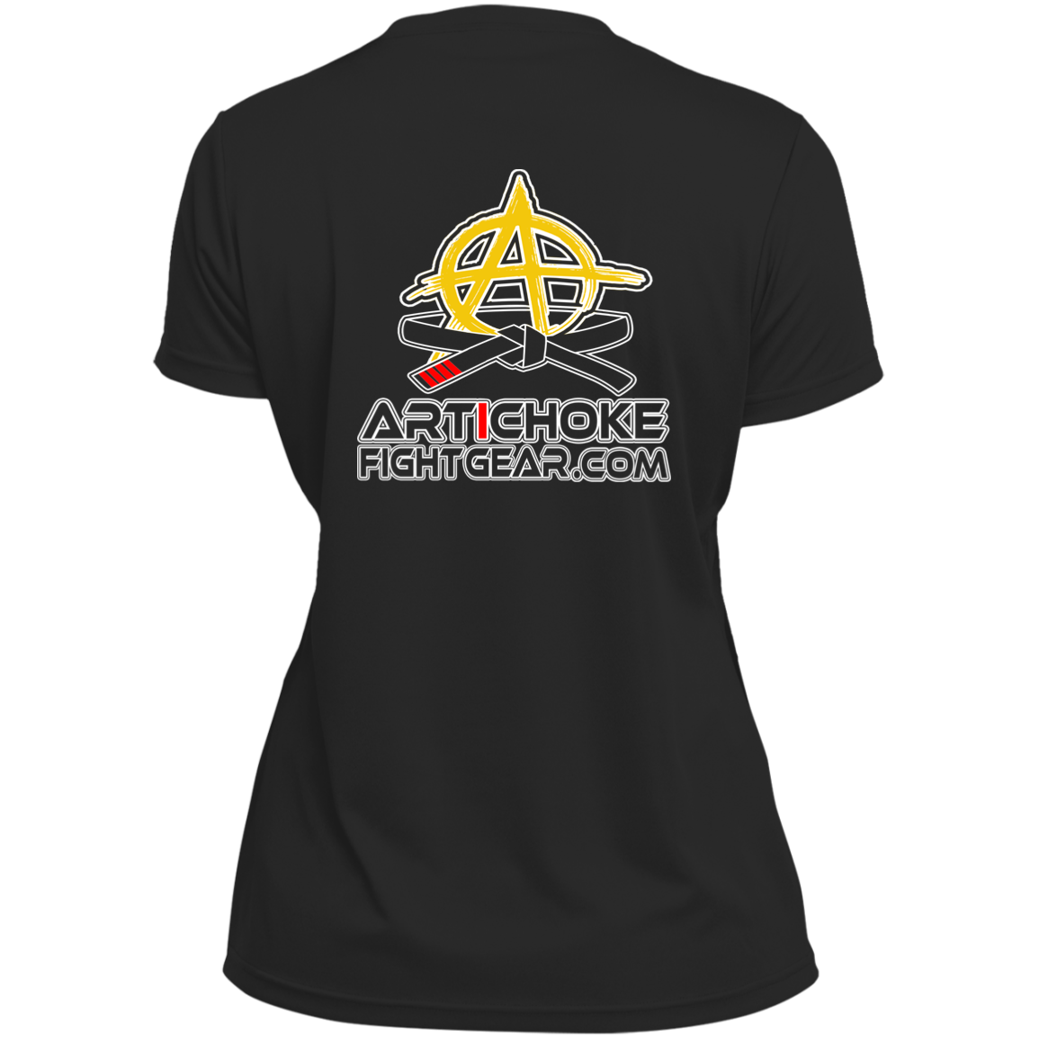 Artichoke Fight Gear Custom Design #2. USE ARMBARS. Ladies’ Moisture-Wicking V-Neck Tee