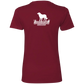 ArtichokeUSA Custom Design. Ruffing the Passer. Golden Lab Edition. Ladies' Boyfriend T-Shirt