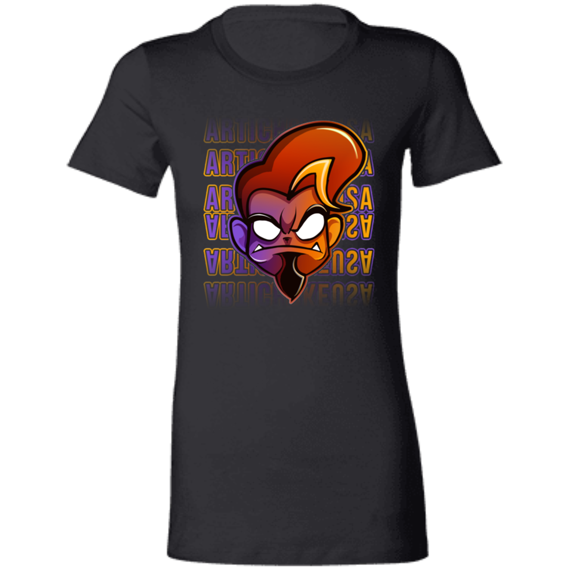 ArtichokeUSA Character and Font design. Let's Create Your Own Team Design Today. Arthur. Ladies' Favorite T-Shirt