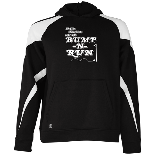 OPG Custom Design #4. I Don't See Noting Wrong With A Little Bump N Run. Youth Athletic Colorblock Fleece Hoodie