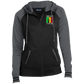 OPG Custom Design #22. One Putt / One Love Parody with Fan Art. Female Edition. Ladies' Sport-Wick® Full-Zip Hooded Jacket