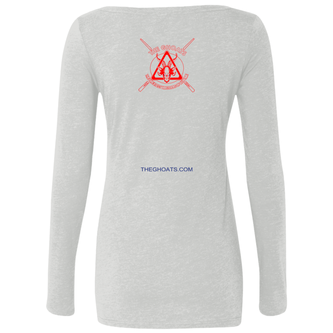 The GHOATS Custom Design. #35 SNOOKER. Ladies' Triblend LS Scoop