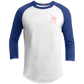 OPG Custom Design #10. Lady on Front / Flag Pole Dancer On Back. Youth 3/4 Raglan Sleeve Shirt