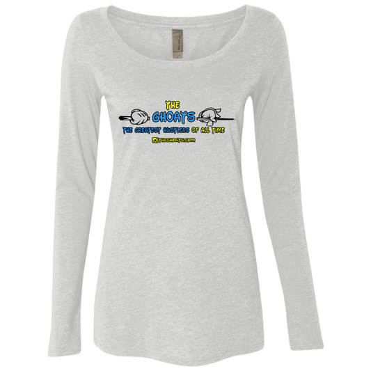 The GHOATS custom design #14. The Happiest Place On Earth. Fan Art. Ladies' Triblend LS Scoop