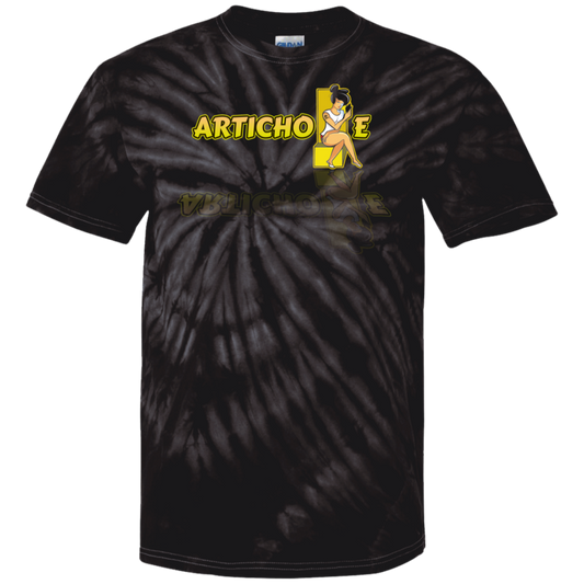 ArtichokeUSA Character and Font Design. Let’s Create Your Own Design Today. Betty. 100% Cotton Tie Dye T-Shirt