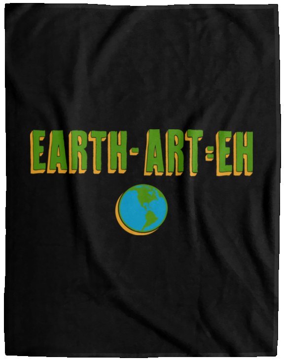 ArtichokeUSA Custom Design. EARTH-ART=EH. Cozy Plush Fleece Blanket - 60x80