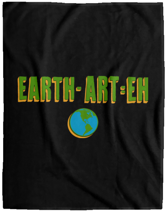 ArtichokeUSA Custom Design. EARTH-ART=EH. Cozy Plush Fleece Blanket - 60x80