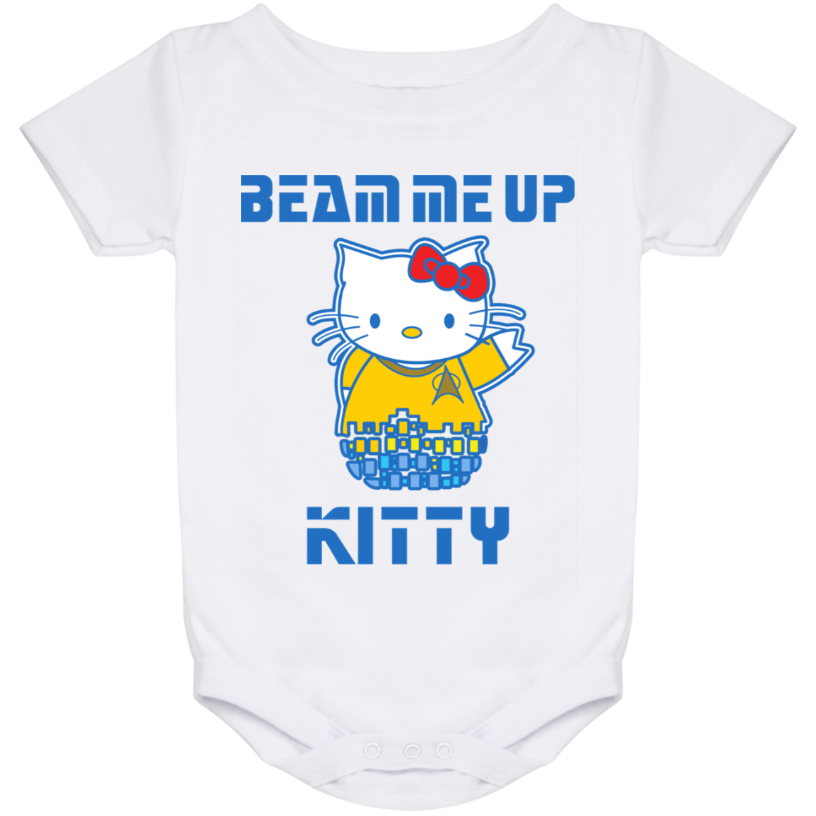 ArtichokeUSA Custom Design. Beam Me Up Kitty. Fan Art / Parody. Baby Onesie 24 Month