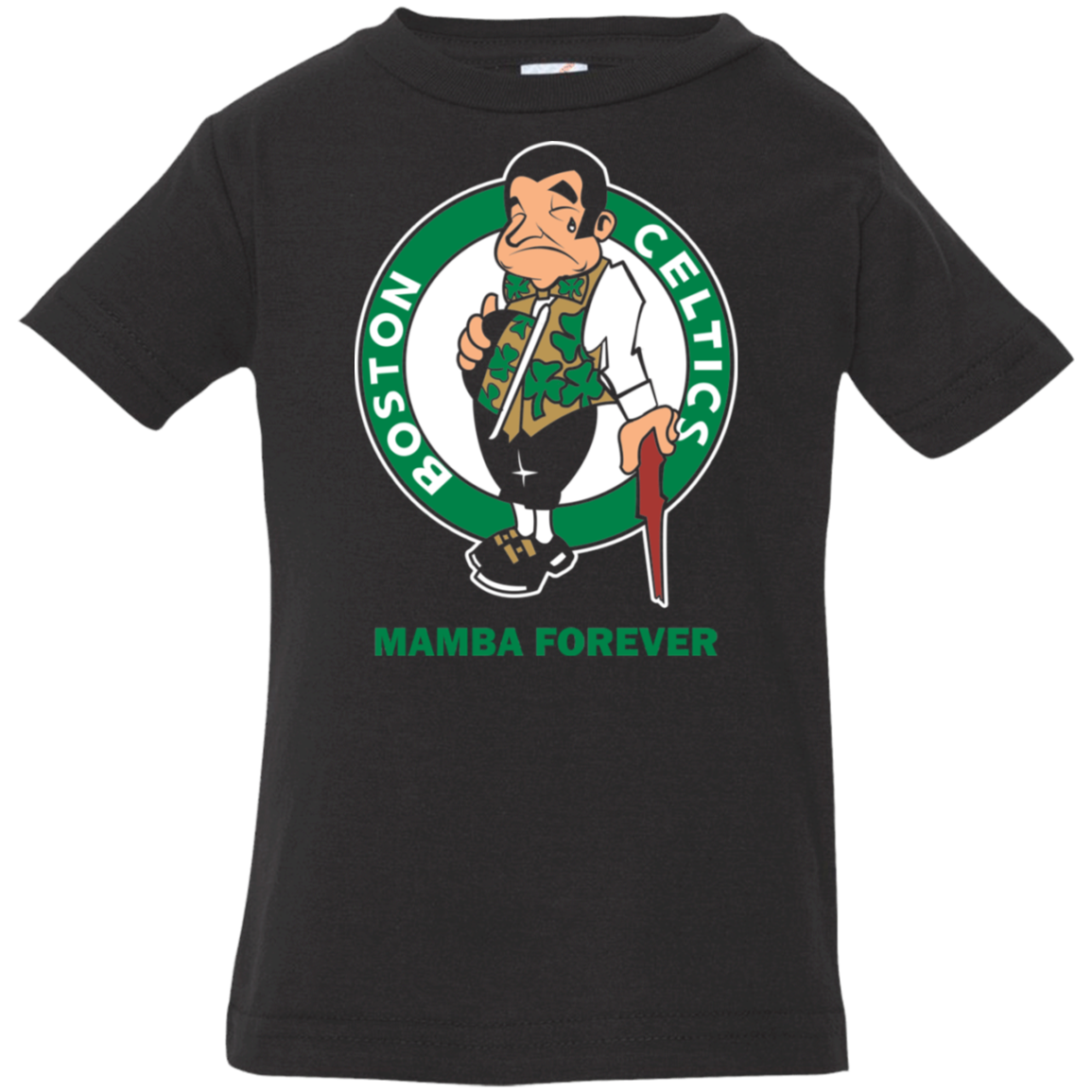 ArtichokeUSA Custom Design. RIP Kobe. Mamba Forever. Celtics / Lakers Fan Art Tribute. Infant Jersey T-Shirt
