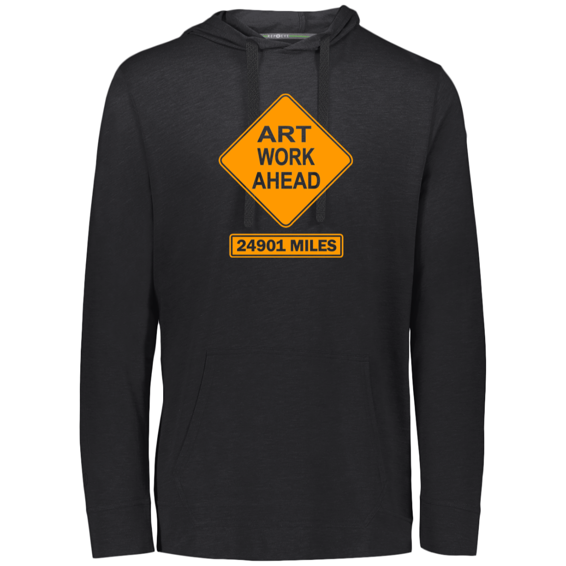 ArtichokeUSA Custom Design. Art Work Ahead. 24,901 Miles (Miles Around the Earth). Eco Triblend T-Shirt Hoodie