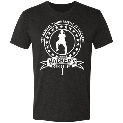 OPG Custom Design #20. 1st Annual Hackers Golf Tournament. Triblend T-Shirt