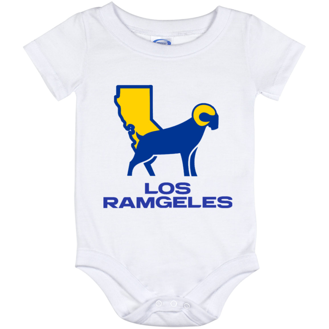 ArtichokeUSA Custom Design. Los Ramgeles. Fan Art. Baby Onesie 12 Month
