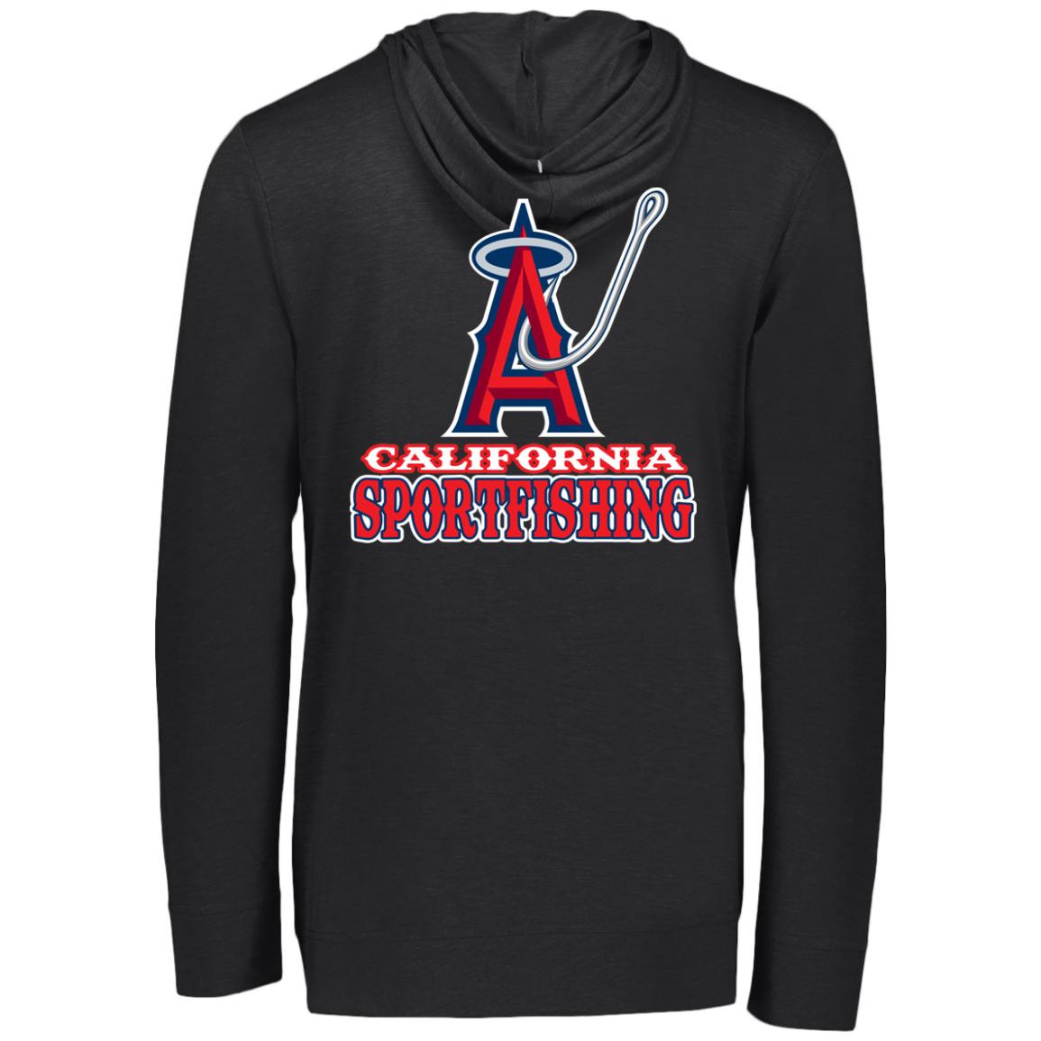 ArtichokeUSA Custom Design. Anglers. Southern California Sports Fishing. Los Angeles Angels Parody. Eco Triblend T-Shirt Hoodie