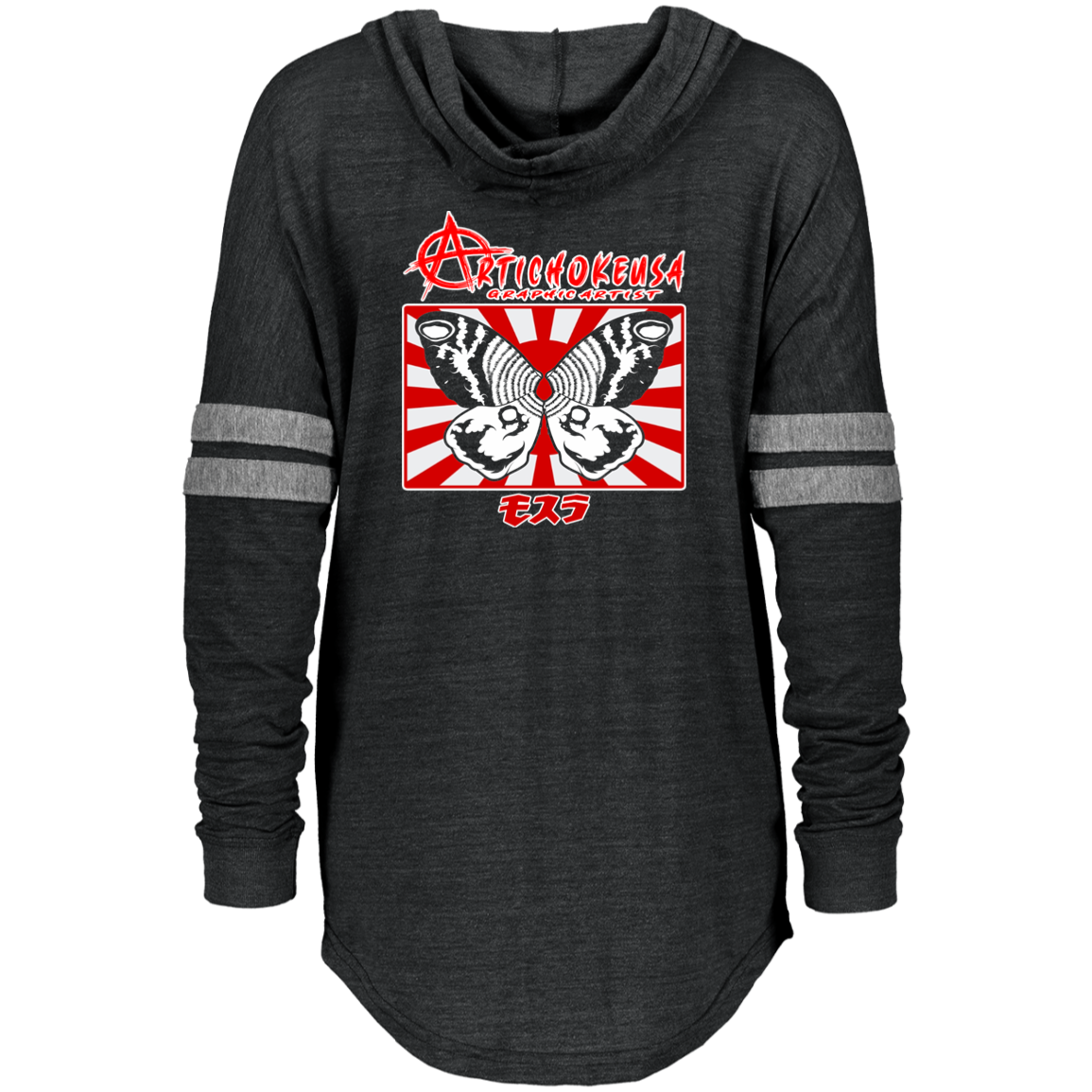 ArtichokeUSA Character and Font design. Shobijin (Twins)/Mothra Fan Art . Let's Create Your Own Design Today. Ladies Hooded Pullover