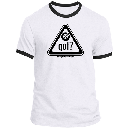 The GHOATS Custom Design. #40 Got Game? / Guess Not. Ringer Tee