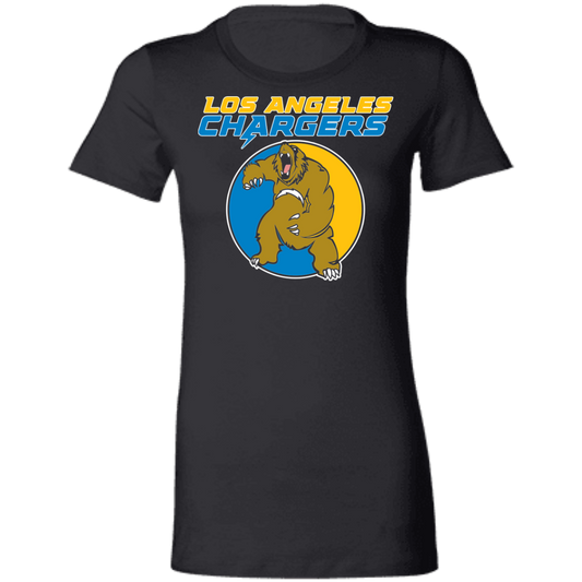 ArtichokeUSA Custom Design. Los Angeles Chargers Fan Art. Ladies' Favorite T-Shirt