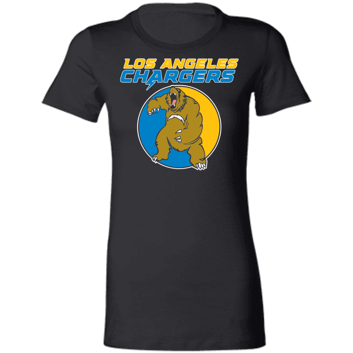 ArtichokeUSA Custom Design. Los Angeles Chargers Fan Art. Ladies' Favorite T-Shirt