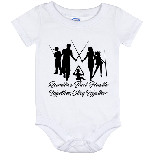 The GHOATS Custom Design. #11 Families That Hustle Together, Stay Together. Baby Onesie 12 Month