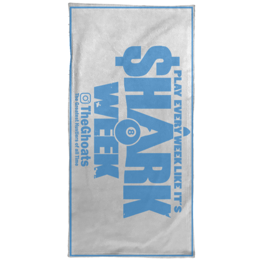 The GHOATS Custom Design. #32. Shark Week. Shark Life. Towel - 15x30