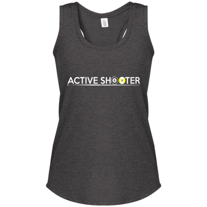 The GHOATS Custom Design #1. Active Shooter. Ladies' Perfect Tri Racerback Tank
