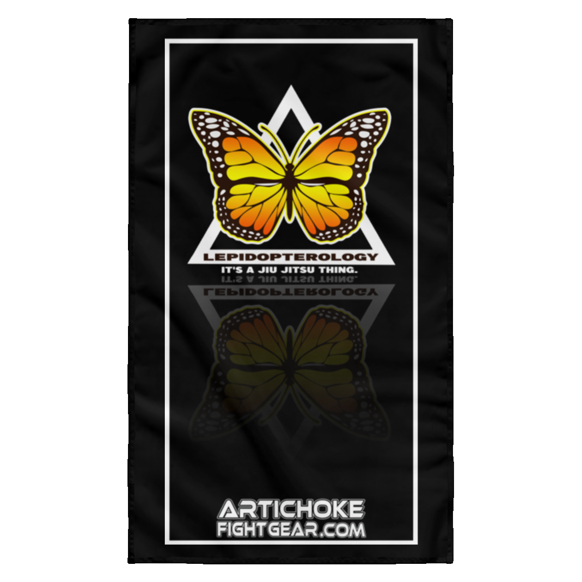 Artichoke Fight Gear Custom Design #6. Lepidopterology (Study of butterflies). Butterfly Guard. Wall Flag