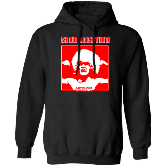 Artichoke Fight Gear Custom Design #17. SEND LOCATION. 50/50 Blend Pullover Hoodie