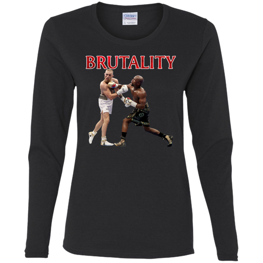 Artichoke Fight Gear Custom Design #5. Brutality! Ladies' 100% Pre-Shrunk Cotton Long Sleeve