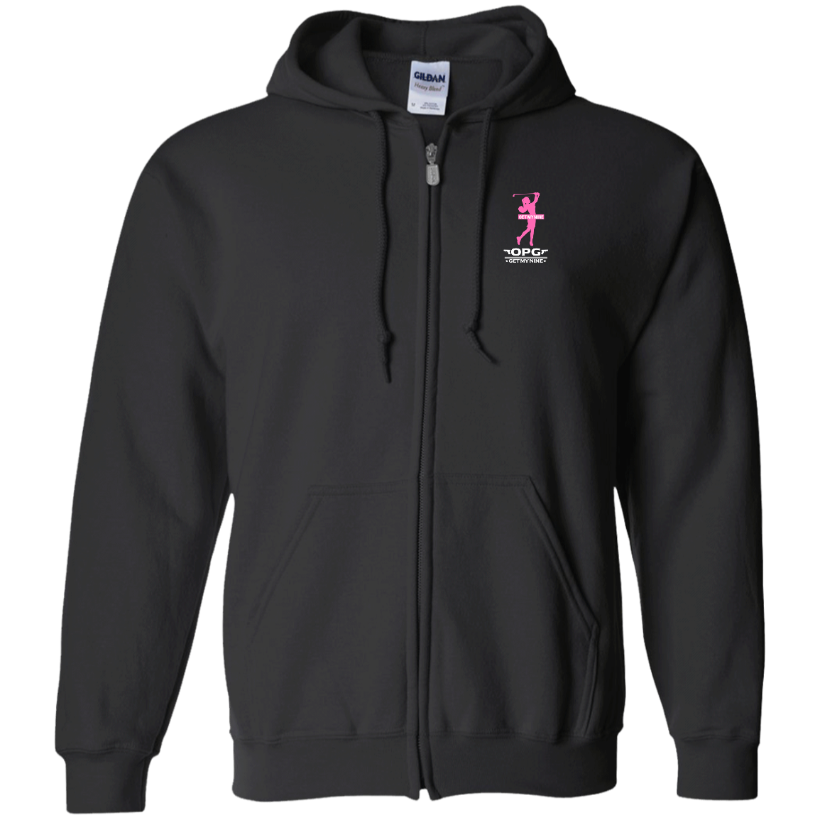 OPG Custom Design #16. Get My Nine. Female Version. Zip Up Hooded Sweatshirt