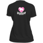 ArtichokeUSA Custom Design. Ruffing the Passer. Labrador Edition. Female Version. Ladies’ Moisture-Wicking V-Neck Tee