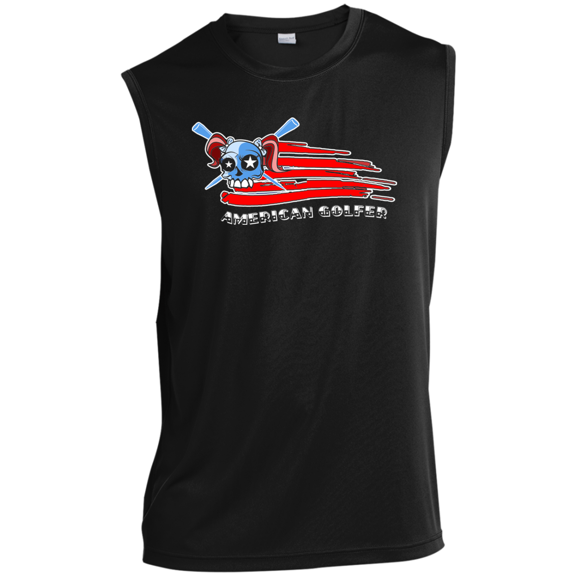 OPG Custom Design #12. American Golfer. Female Edition. Men’s Sleeveless