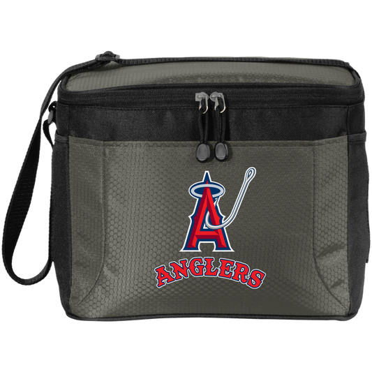 ArtichokeUSA Custom Design. Anglers. Southern California Sports Fishing. Los Angeles Angels Parody. 12-Pack Cooler