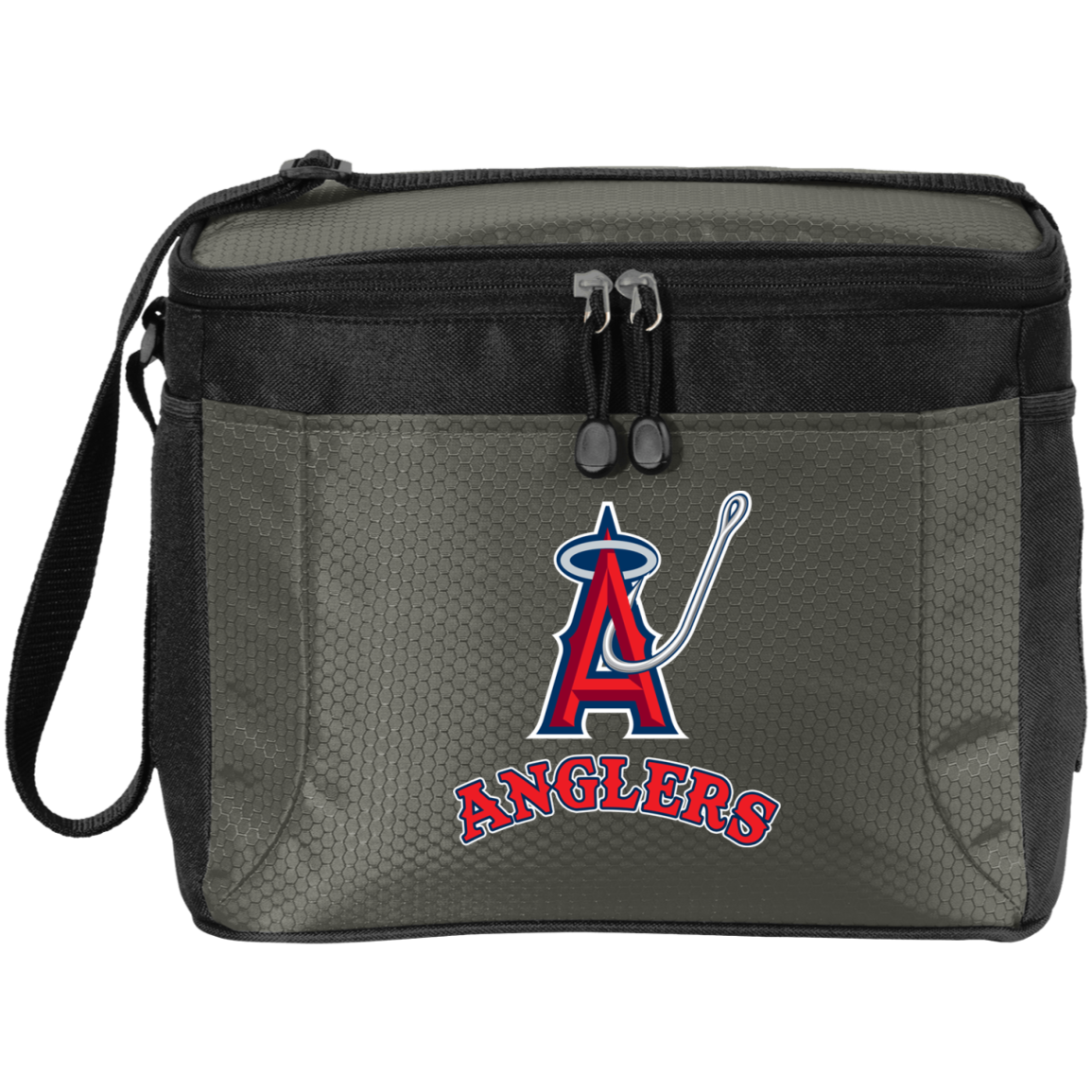ArtichokeUSA Custom Design. Anglers. Southern California Sports Fishing. Los Angeles Angels Parody. 12-Pack Cooler