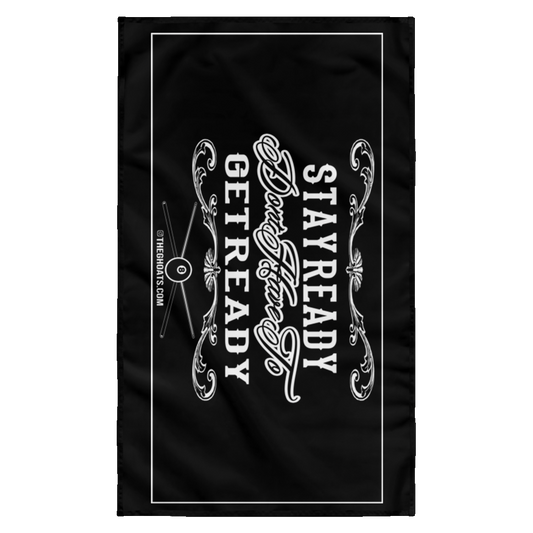 The GHOATS Custom Design #36. Stay Ready Don't Have to Get Ready. Ver 2/2. Wall Flag