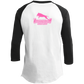ArtichokeUSA Custom Design. Ruffing the Passer. Pitbull Edition. Female Version. Youth 3/4 Raglan Sleeve Shirt