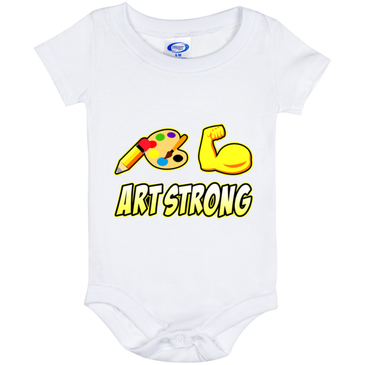 ArtichokeUSA Custom Design. Art Strong. Baby Onesie 6 Month