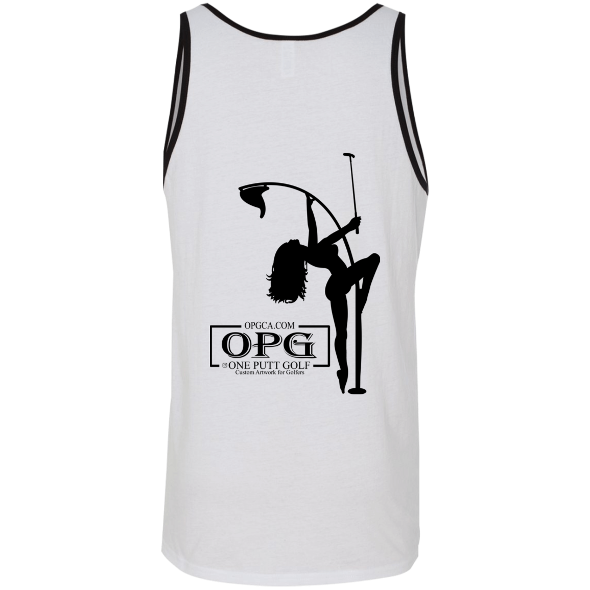 OPG Custom Design #10. Flag Pole. 2 Tone Tank 100% Combed and Ringspun Cotton