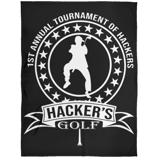 OPG Custom Design #20.1st Annual Hackers Golf Tournament. Men's Edition. Fleece Blanket 60x80