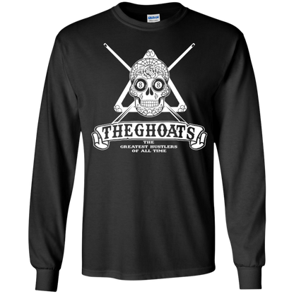 The GHOATS Custom Design #37. Sugar Skull Pool Theme. Youth LS T-Shirt