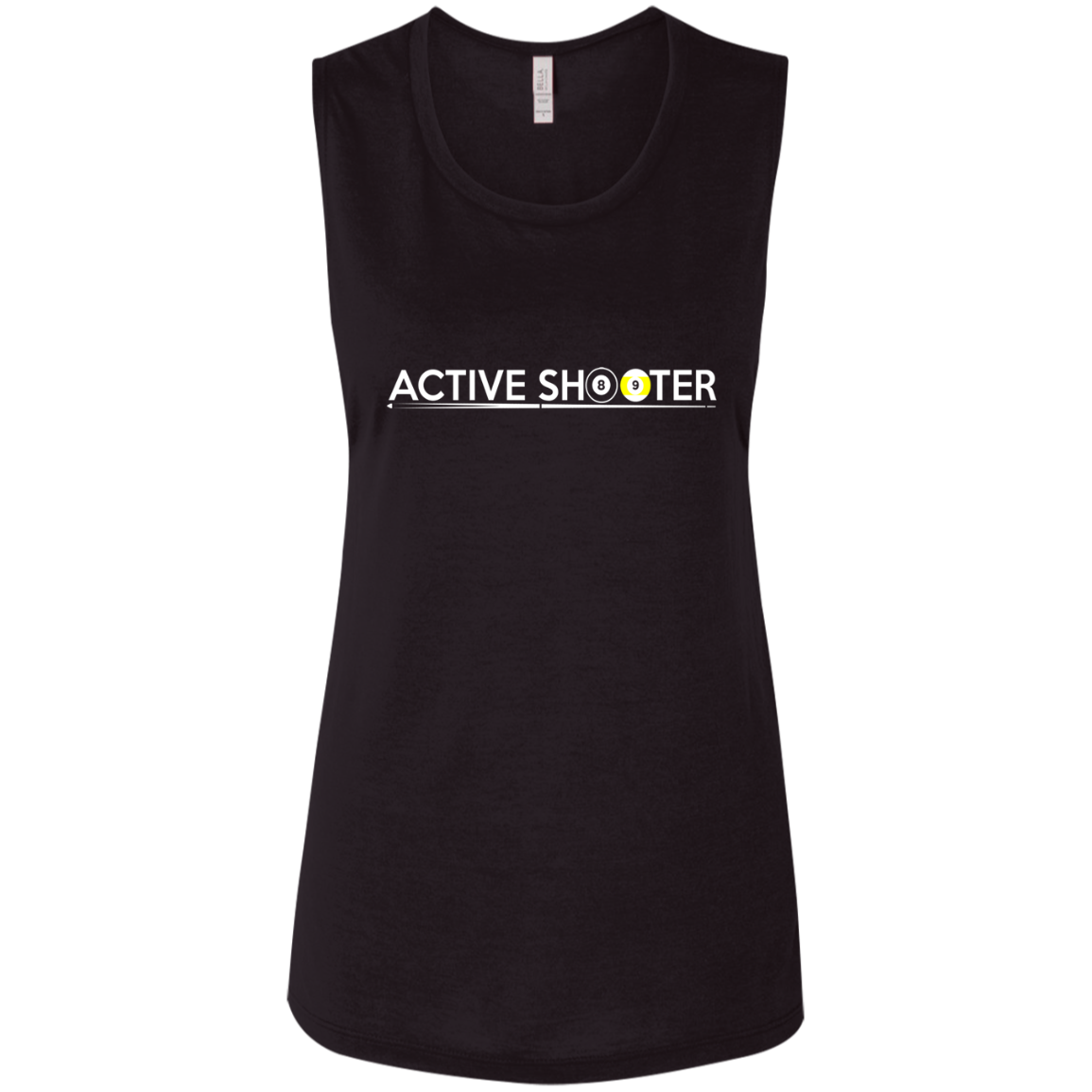 The GHOATS Custom Design #1. Active Shooter. Ladies' Flowy Muscle Tank