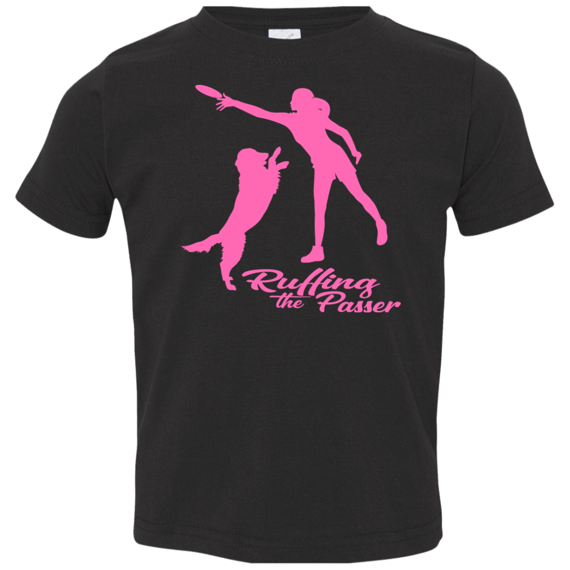 ArtichokeUSA Custom Design. Ruffing the Passer. Labrador Edition. Female Version. Toddler Jersey T-Shirt