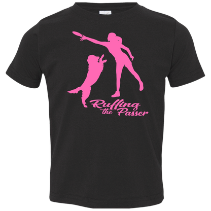 ArtichokeUSA Custom Design. Ruffing the Passer. Labrador Edition. Female Version. Toddler Jersey T-Shirt