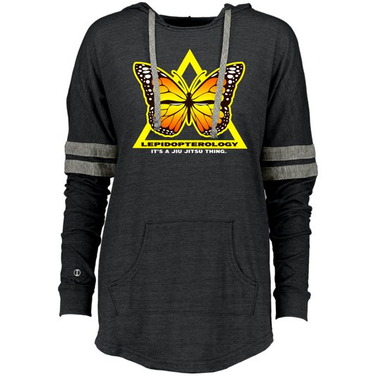 Artichoke Fight Gear Custom Design #7. Lepidopterology: The study of butterflies and moths. Butterfly Guard. It's a Jiu Jitsu Thing. Ladies Low Key Hoodie